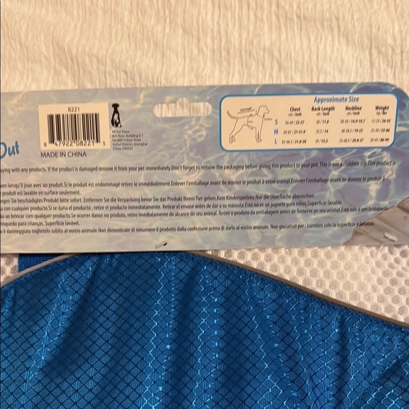 🆕‼️ - NWT - All For Paws Blue Dog Life Vest - Size M 🐶 - Picture 3 of 7